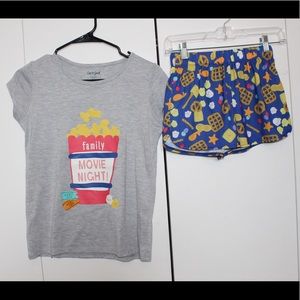 Family Movie Night Kids Pajama Set